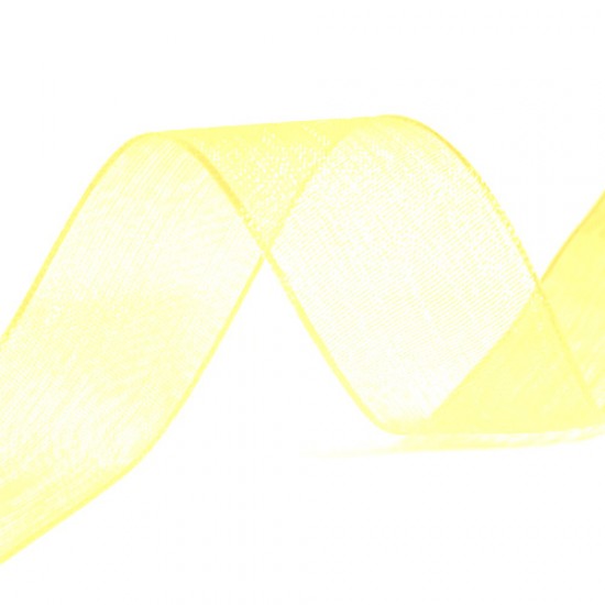 Dzeltena organzas lente