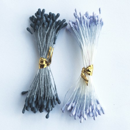 Violetinių ir mėlynų kuokelių rinkinys