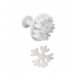 Veidne "Snowflake", Ø 4,0 cm Veidne "Snowflake", Ø 4,0 cm