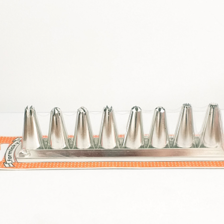 Konditeriniai antgaliai, 8 vnt., laikiklis