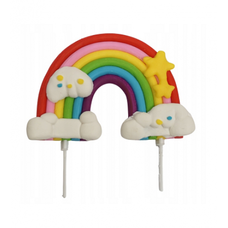 Piespraudīte kūkai "Varavīksne"