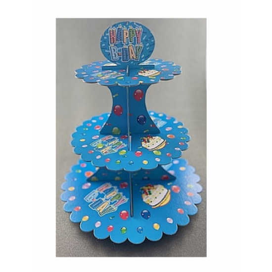 Keksiukų padėkliukas - mėlynas