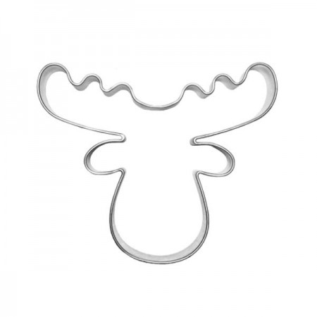 Formelė imbierinukams ir kitiems sausainiams "Kalėdinio elnio galva", 5,5 cm