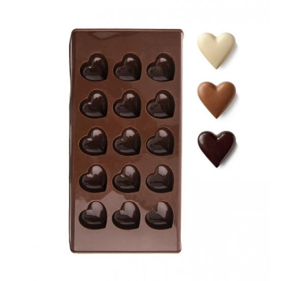Veidne šokolādei "Sirdis"