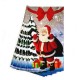 Kalėdiniai maišeliai "Kalėdų Senelis prie eglutės", 10 vnt, 35x20 cm