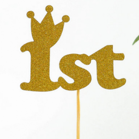 Pirmā dzimšanas dienas piespraude "1st"