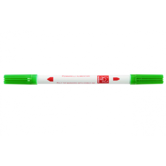 Divpusēja ēdamā pildspalva - zaļa