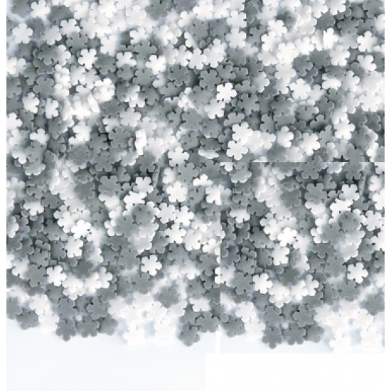 Cukriniai pabarstukai - konfeti "Dvispalvės snaigės", 60 ml