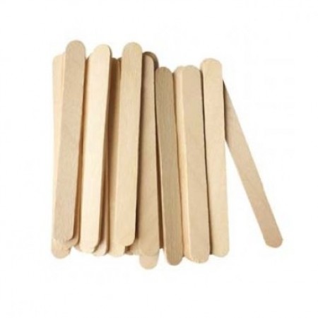 Mediniai pagaliukai - šaukšteliai, 50 vnt., 8,0 cm