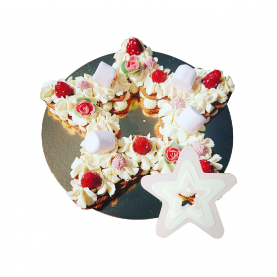 Veidne biskvīta sagriešanai / tortes veidošanai "Zvaigzne", Ø 26,4 cm