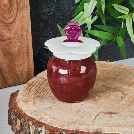 Stiklinis indelis su šaukštu, 370 ml Stiklinis indelis su šaukštu, 370 ml