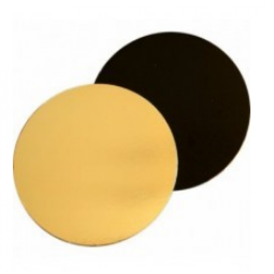 Divpusējas zelta/melnas paplātes, 5 gab. Ø 29,5 cm