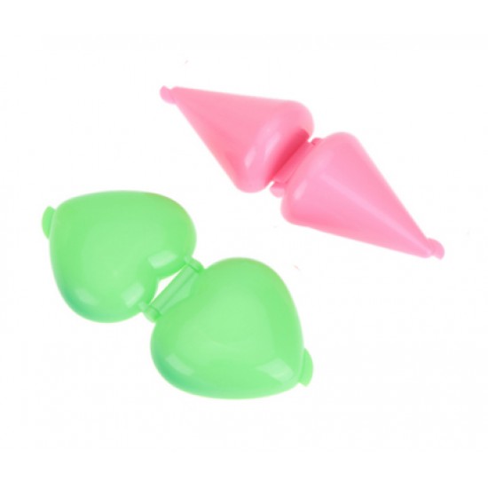 Plastikinės cake pops formelės "Širdelė ir morka", 2 vnt. Plastikinės cake pops formelės "Širdelė ir morka", 2 vnt.