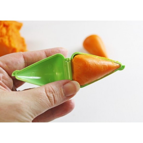Plastikinės cake pops formelės "Širdelė ir morka", 2 vnt. Plastikinės cake pops formelės "Širdelė ir morka", 2 vnt.