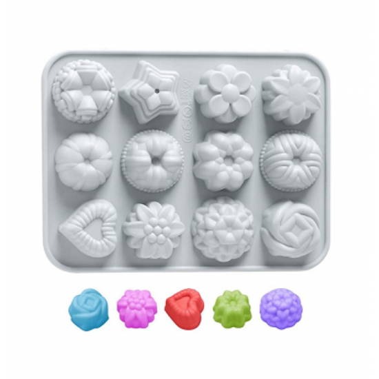 Formelė "Gėlės" saldainiams, guminukams, sausainiams gaminti