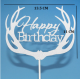 Piespraudīte "Daudz laimes dzimšanas dienā" - sudraba