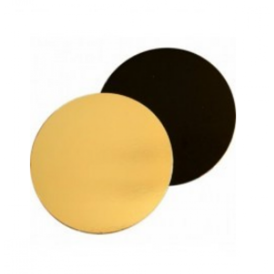 Divpusējas zelta/melnas paplātes, 5 gab. Ø 23,5 cm