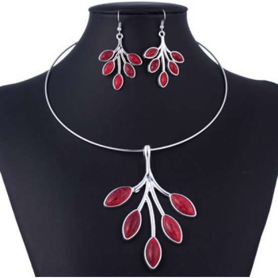Rinkinys: kaklo papuošalas ir auskarai - 2