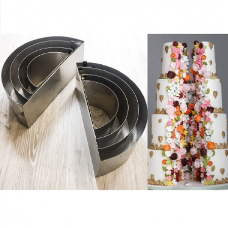 Nereguliuojamos konditerinės formos perpjautam tortui, 8 vnt., h 12 cm