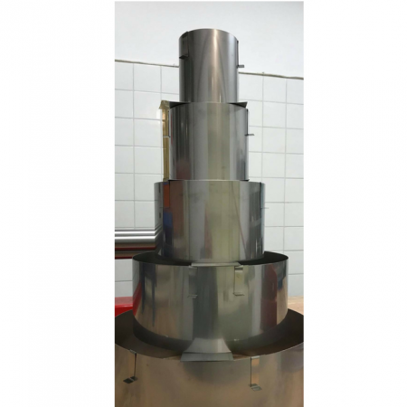 Reguliuojami konditeriniai žiedai, 5 vnt., h 14 cm, NEGRADUOTI