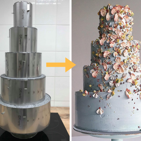 Reguliuojami konditeriniai žiedai, 5 vnt., h 14 cm, GRADUOTI