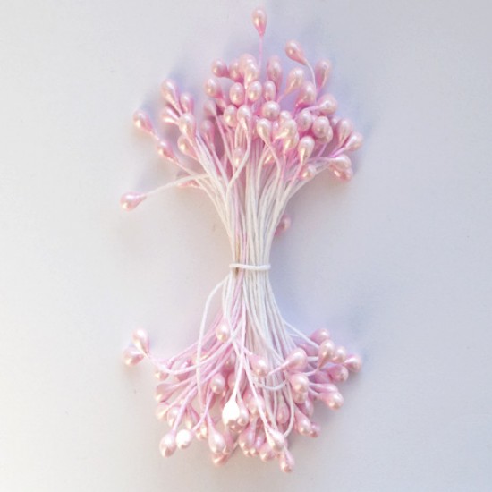 Pastelinės rožinės spalvos kuokeliai