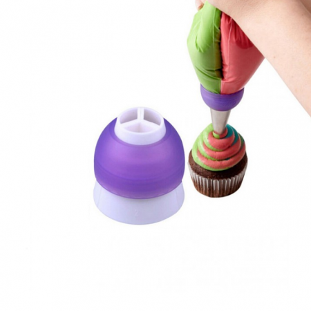 Adapteris dideliems antgaliams sutvirtinantis tris maišelius