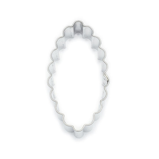Veidne "Ovāls ar viļņotām malām", 5,0x2,5 cm Veidne "Ovāls ar viļņotām malām", 5,0x2,5 cm