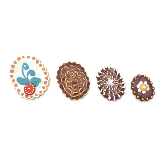 Formelės "Banguoti ovalai", nuo 3,7 cm iki 5,8 cm, 4 vnt. Formelės "Banguoti ovalai", nuo 3,7 cm iki 5,8 cm, 4 vnt.