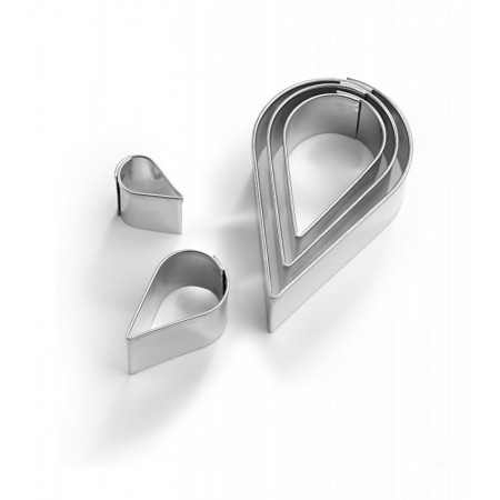 Veidlapas "Drops", no 1,5x1,0 cm līdz 5,5x3,2 cm, 5 gab.