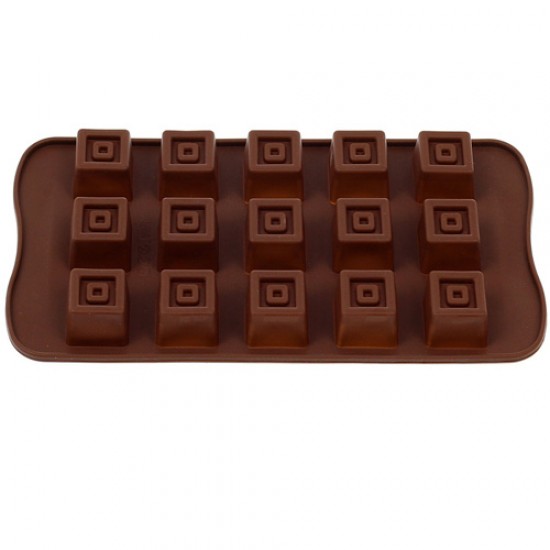 Silikona veidne šokolādei "Kvadrātiņi"