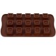 Silikona veidne šokolādei "Kvadrātiņi"