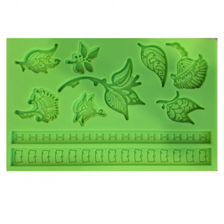 Silikoninė formelė masei "Augalai"