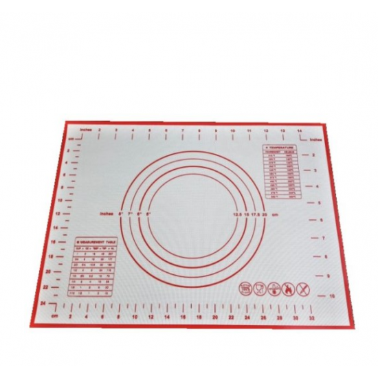 Silikona mīklas gatavošanas paklājiņš, 40x30 cm